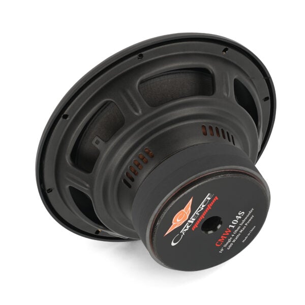 CMW104S  | 10” 4 ohm Momentum Car Audio Subwoofer Single 700 watts