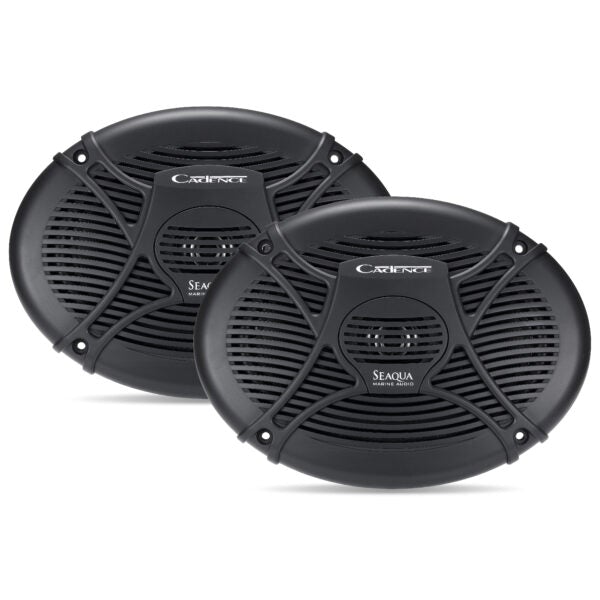 SQS69B | Marine 6X9” 2-Way Coax System - 240W Black – Pair