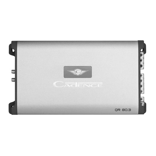 QR80.3 | Class D 3 Channel Amplifier 80W X 2 @ 4 ohm 400W X 1 @ 2 ohm