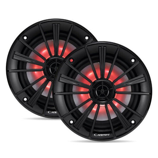 SQS60RGB | Marine 6" 2-Way Speaker w/Multi-Color RGB – Pair