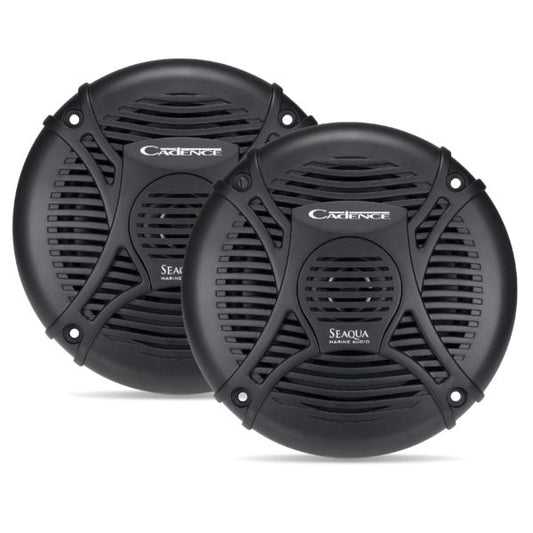 SQS65B | Marine 6.5" 2-Way Coax System - 200W Black – Pair