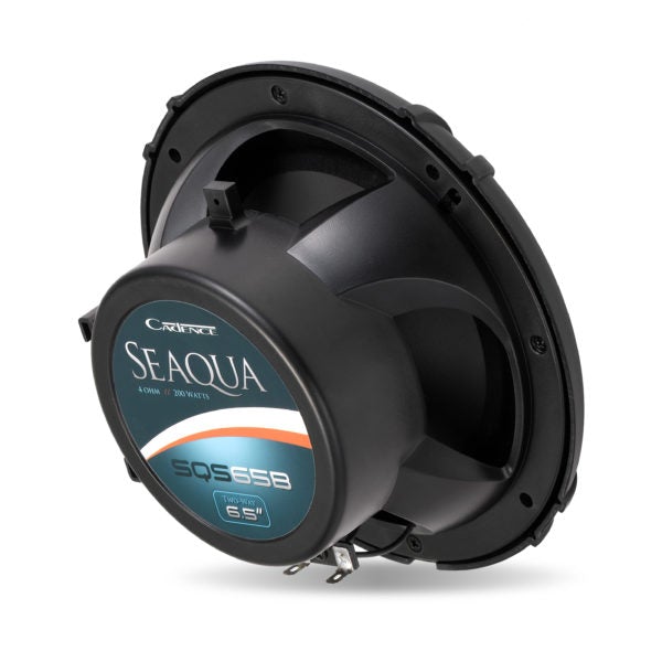 SQS65B | Marine 6.5" 2-Way Coax System - 200W Black – Pair