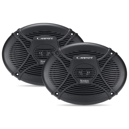 SQS69B | Marine 6X9" 2-Way Coax System - 240W Black – Pair