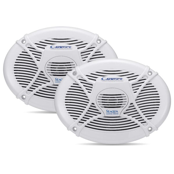 SQS69W | Marine 6" X 9" 2-Way Coax System - 240W White – Pair